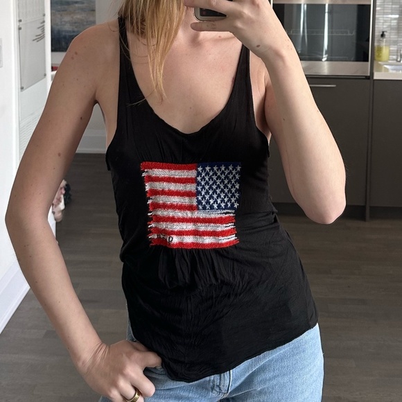 Brandy Melville/John Galt American Flag Tank Top - Picture 2 of 7